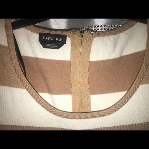 Tan and white bebe dress - Picture 3 of 9